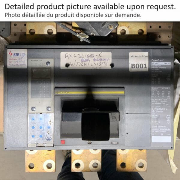 BREAKER 1600A 600V 3P SQD LSIG 65KA