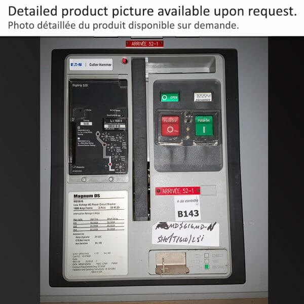 BREAKER 1600A 600V 3P M/O D/O EATON