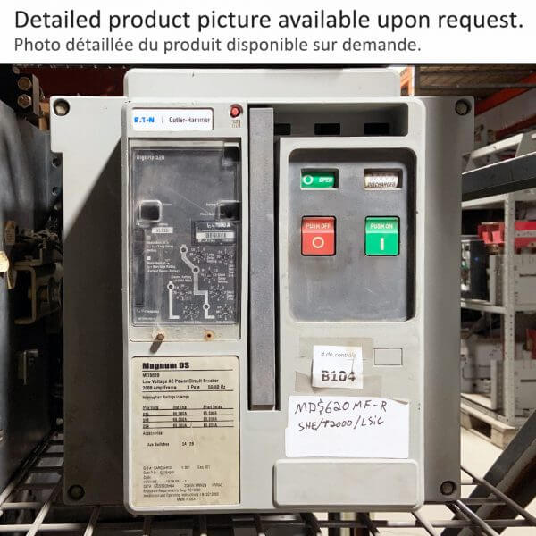 BREAKER 2000A 600V 3P M/O FIXED CUTLER HAMMER 65KA
